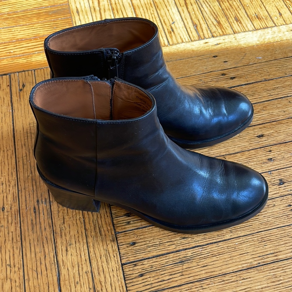 & Other Stories, leather ankle boots, black